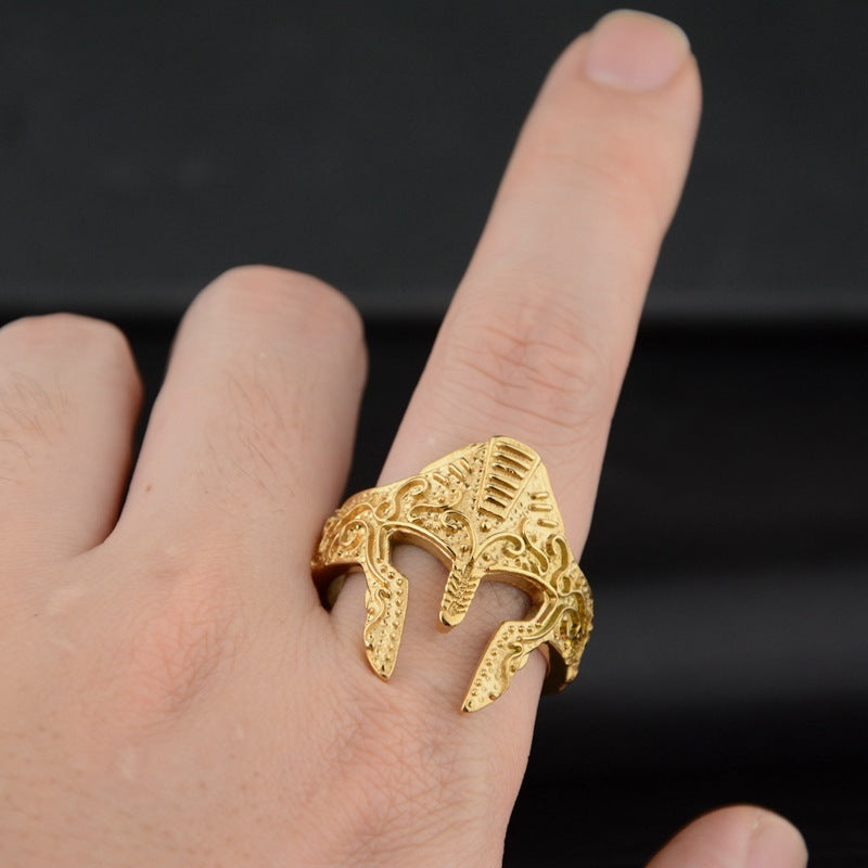Warrior Spirit Mask Ring Fashion