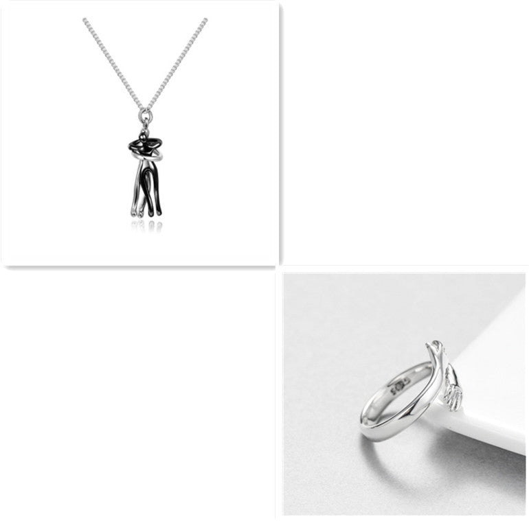 Love Hug Necklace – Unisex Couple Jewelry, Valentine's Gift