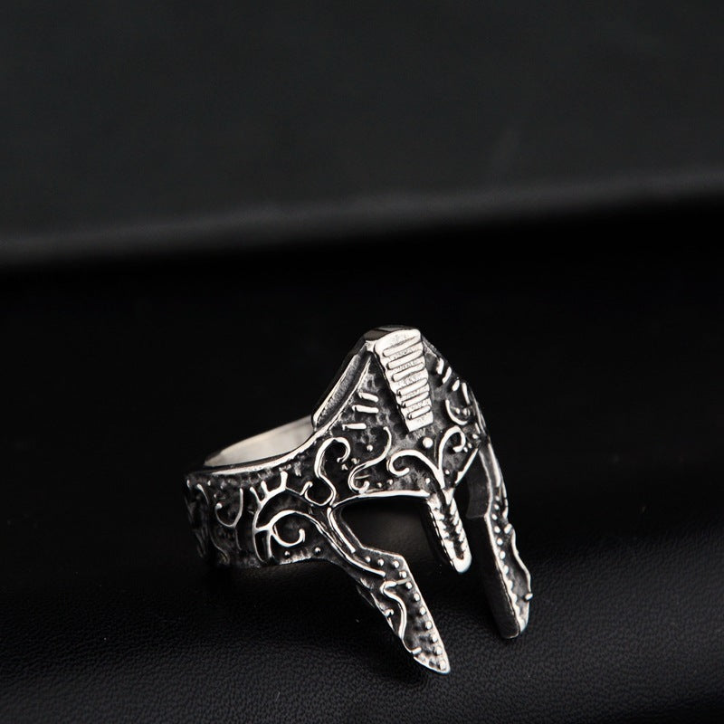 Warrior Spirit Mask Ring Fashion