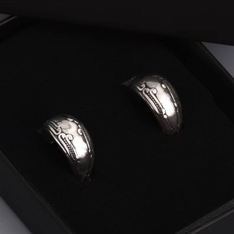 Vintage Carved National Style Earrings