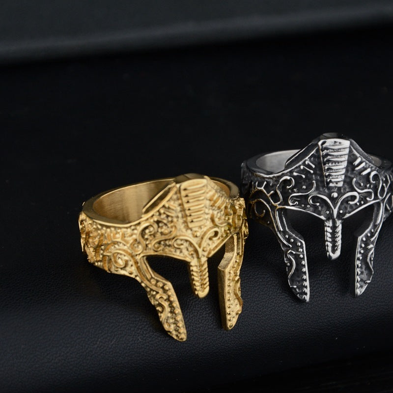 Warrior Spirit Mask Ring Fashion