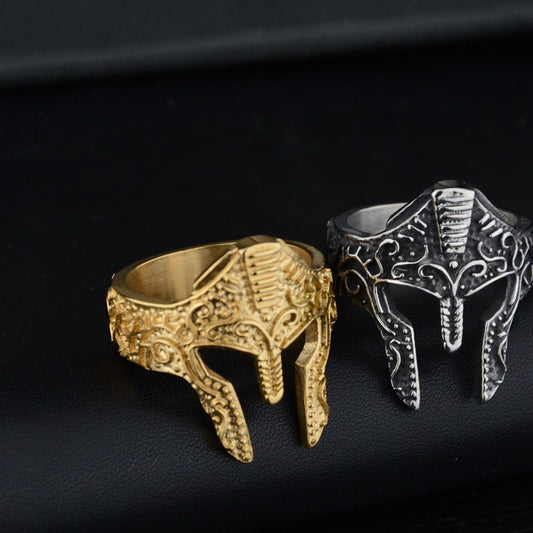 Warrior Spirit Mask Ring Fashion